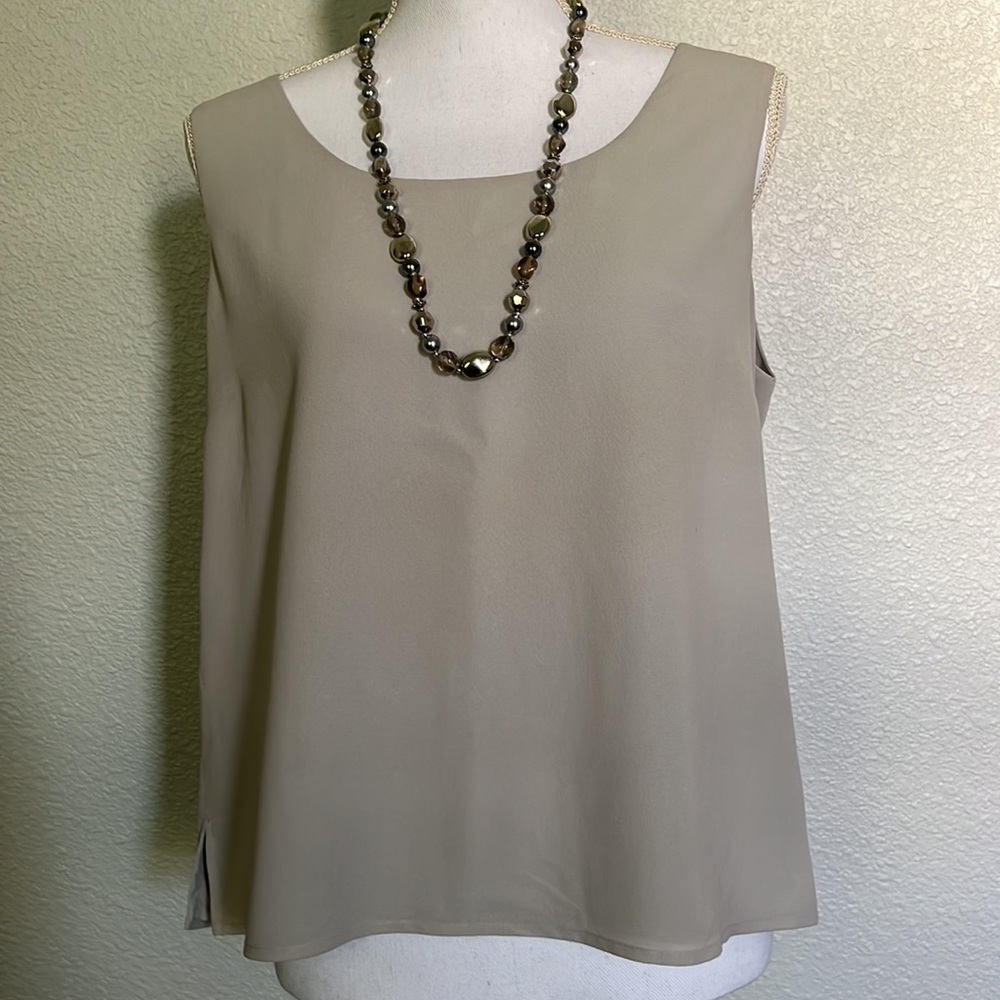 Rena Rowan Fully Lined Sleeveless Top Size 12 NWT